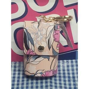 BBW Floral Snapcase PocketBac Holder Backpack Purse Bag Luggage Keychain